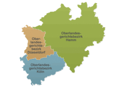 Übersichtskarte OLG-Bezirke